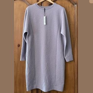 Prologue Lilac Textured Knit Sweatshirt Dress